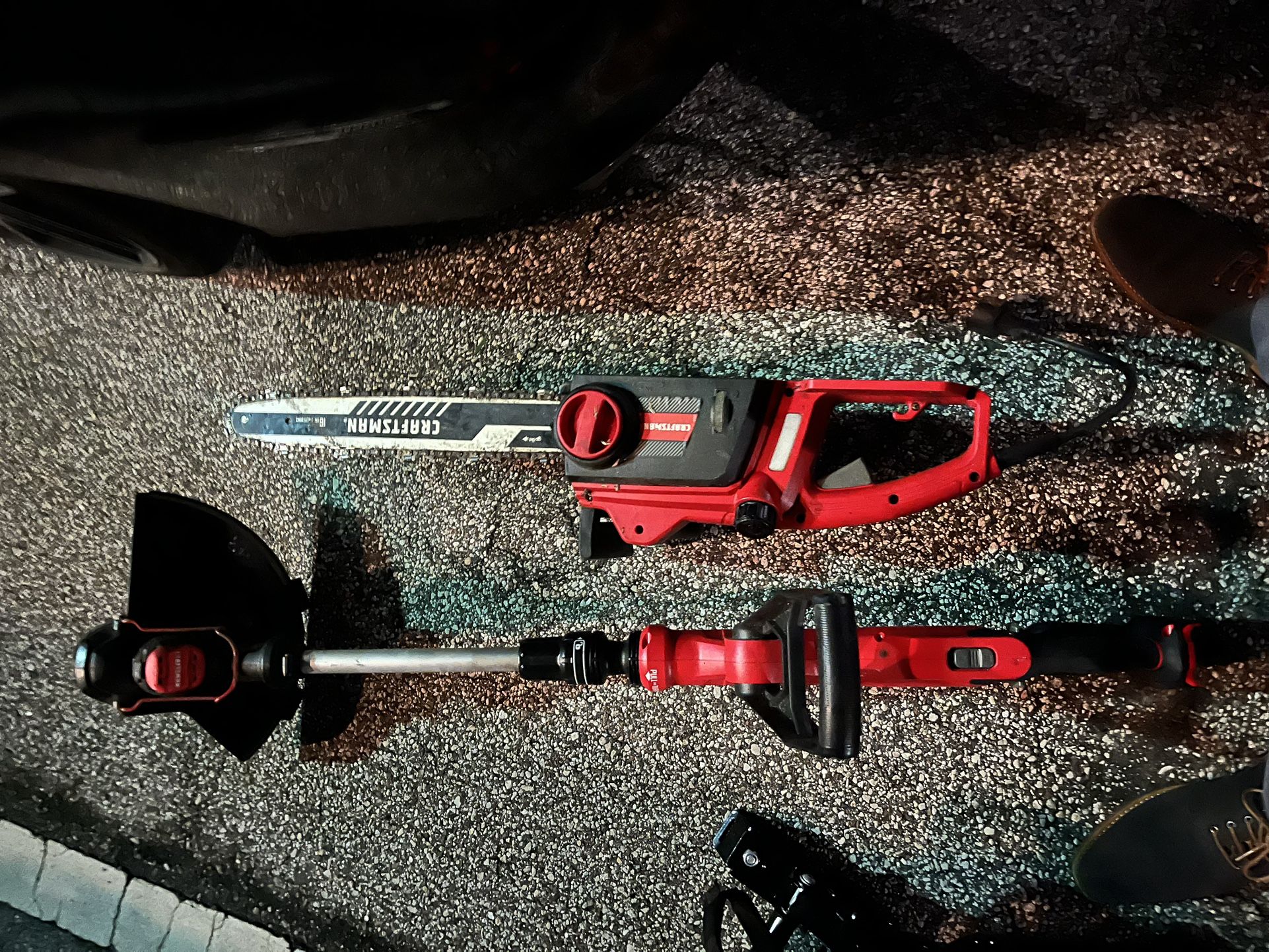 Craftsman chainsaw and weedeater
