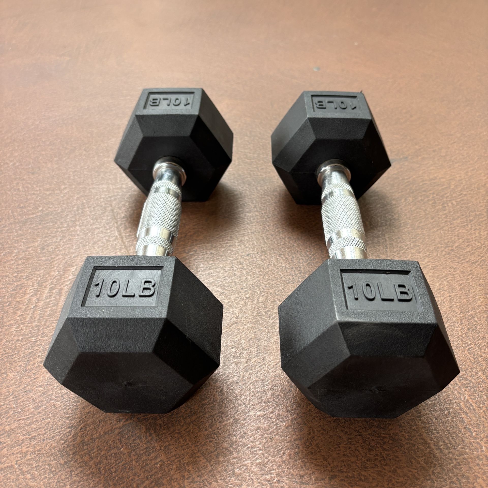 New Set Of 2 10 Pound Dumbells Dumb Bells