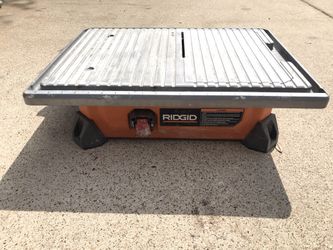 RIDGID 120Volt 7" Portable Jobsite Table Top Wet Tile Saw HeavyDuty Guide Slides