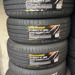 205/50/17 Blackhawk Tires