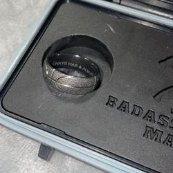 BRAND NEW Black Zirconium custom made wedding band