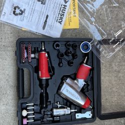 Husky Impact Wrench + Ratchet Wrench + Die Grinder + More = Combo Set