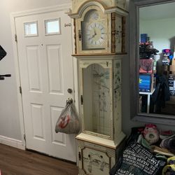 Oriental Style Grandfather Clock 