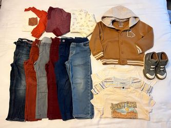 4T Toddler Boy Fall Clothing Bundle with Shoes