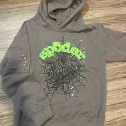 Grey Sp5der Hoodie 