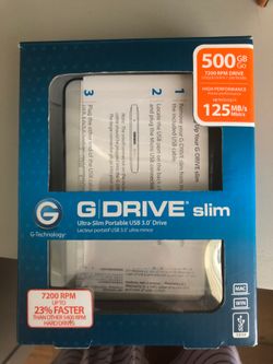 G drive slim 500 GB