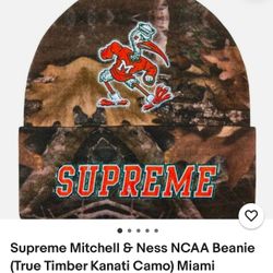 Supreme mitchell & ness ncaa beanie