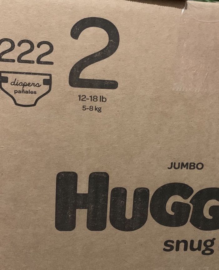 Huggies Snug Dry size 2 diapers-pañales Trade/intercambio