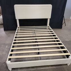 New Boucle Upholstered Bed Frame Queen