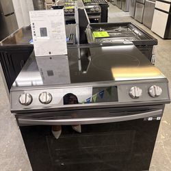 Samsung 6.3 cu ft instant heat stove with air fry plus convection