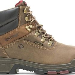 NEW Size  10.5 Or 10.5 Wide Wolverine Men Work Boots Cabor Waterproof 6-Inch Composite Safety Toe Boot