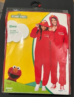 Spirit Halloween Adult Elmo Jumpsuit Costume Sesame Street - XS/S - NEW!
