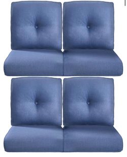 6" Thick Outdoor Cushion 28D Sponge Filling Fade-Resistant Chair Cushion, Spill Proof Removable Patio Furniture Replacement Cushion for Sofa