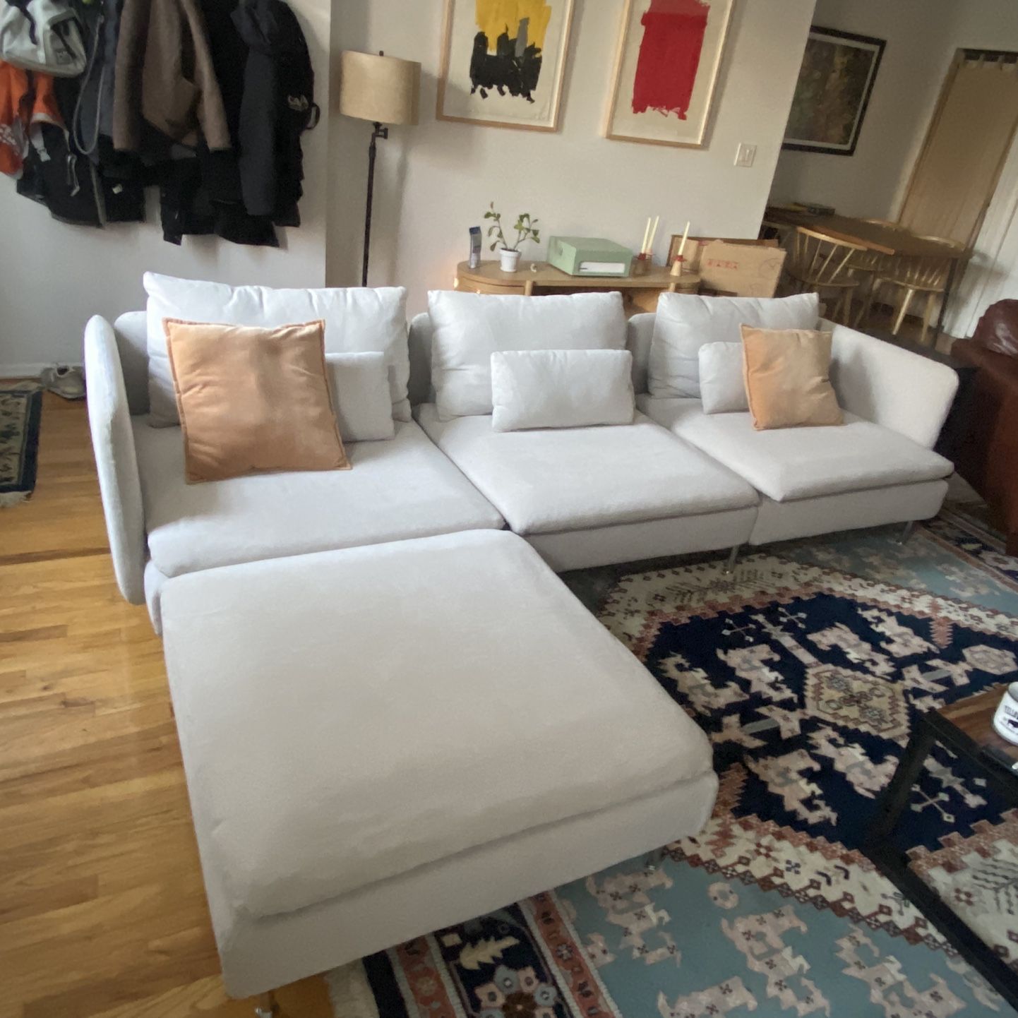 IKEA Soderhamn Sectional w/ Ottoman - Beige for Sale in Brooklyn 