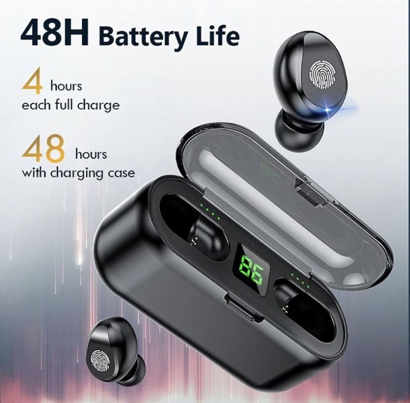 TWS Bluetooth 5.0 Wireless Earbuds Headphone Headset Noise Cancelling Waterproof
