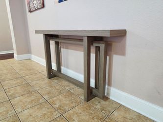 Modern Gray Wood Console Table