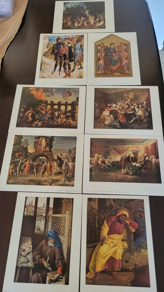 9 art plates From Famous Paintings In Museums Around The World !