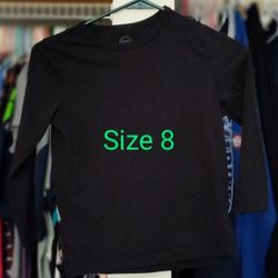 Size 8 Black Long Sleeve