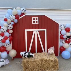 Red Barn Backdrop 