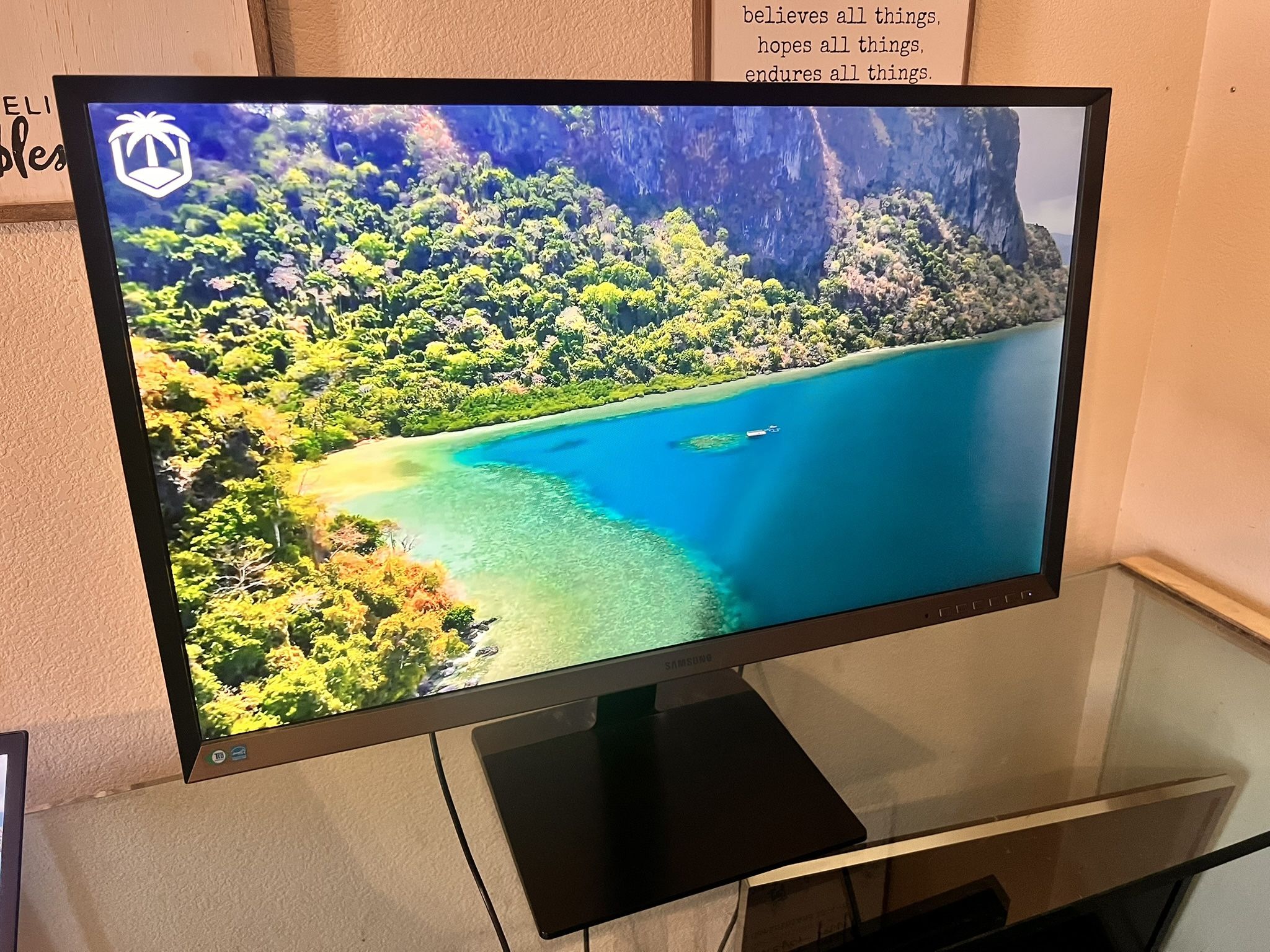 SAMSUNG SyncMaster Business PC Computer Monitor S32D850T - LED 32” HDMI, DVI-D, Display Port, 4 x USB 3.0 (Dark Right Side)