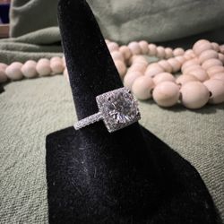 Halo Engagement Ring 