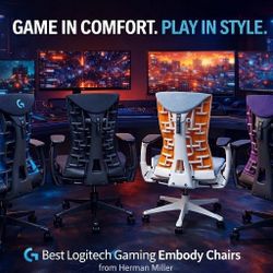 🔥BRAND NEW🔥2026 HERMAN MILLER EMBODY LOGITECH CYAN, NIGHTFALL, BLACK, MINERAL, AMETHYST, GALAXY WHITE ,USED EMBODY $999