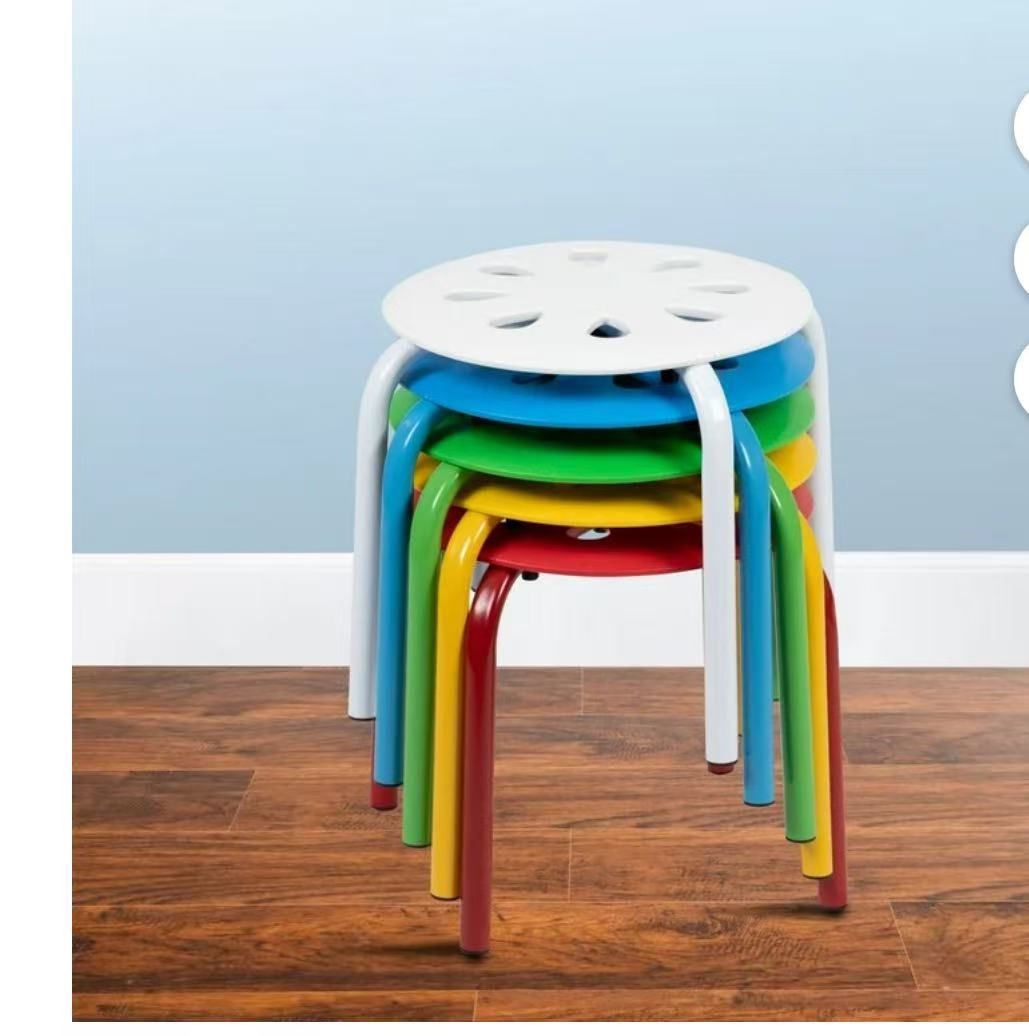 Stackable School Stool Set Of 5