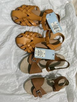 Cat And Jack Girl Sandals Size 12
