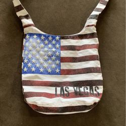 Las Vegas America Flag Crossover Bag/tote