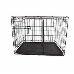 M-Pets Voyager 2-Door Folding Dog Crate, 36" L X 22" W X 25" H

