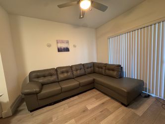 Large Leather Sectional