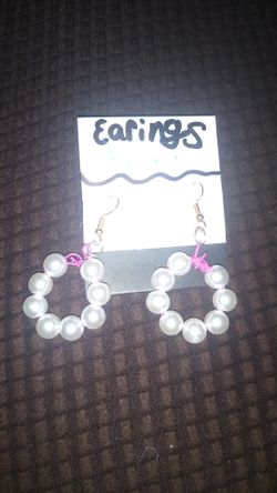 Handmade pearl earrings