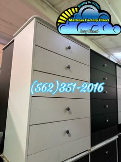 Five drawer white compressed cajonera Comoda dresser