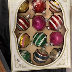 Vintage Glass Ornaments 