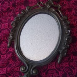 Vintage Metal Hand Mirror!!