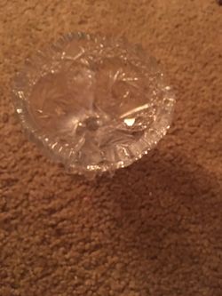 Lead crystal dish