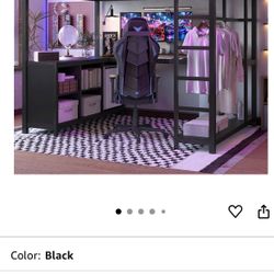 Bunk Bed With Desk And Mattress 