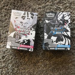 Pokemon Cards Black Bolt White Flare Booster Bundle 
