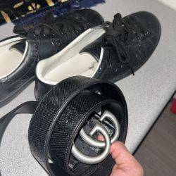 Gucci belt & shoes dm for price Size 11