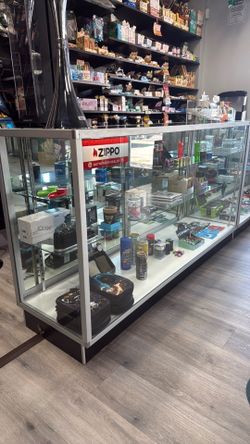 9 Commercial Glass Display Case – Sliding Doors – Store Counter
