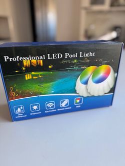 LOFTEK Smart Submersible LED Pool Lights, 20W RGB Music Sync Remote