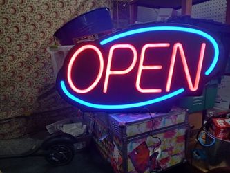 Large 3ft.wide Neon open sign.3 Different modes.