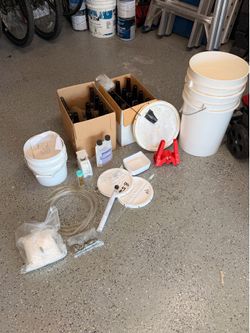 Beer brewing kit.