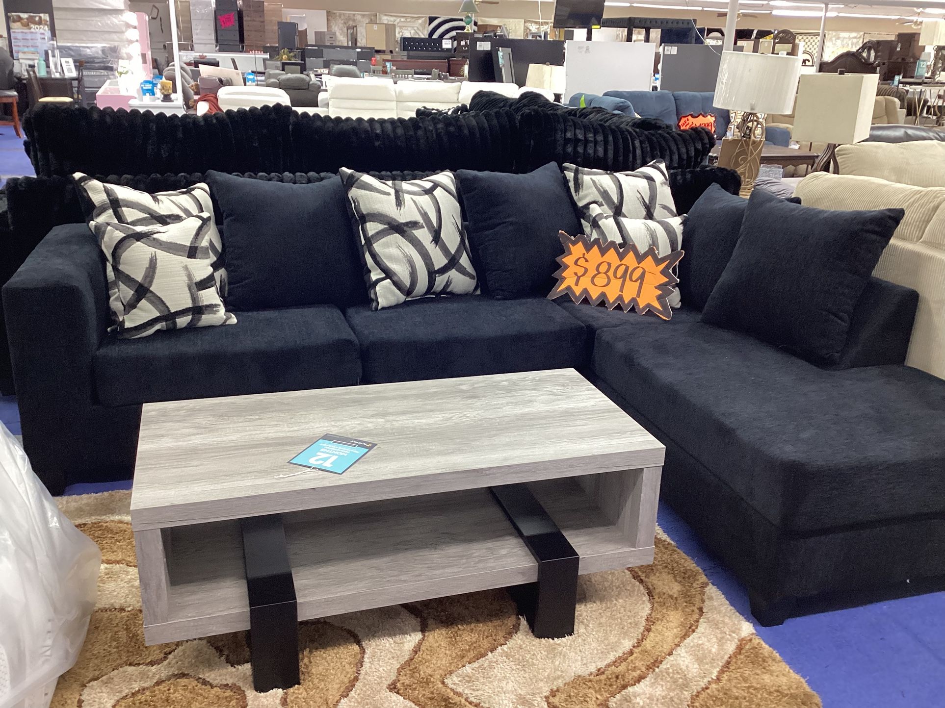 Black Sectional