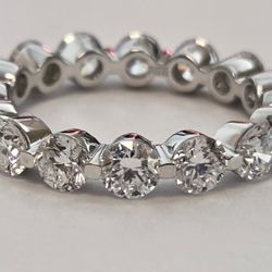High Quality, 14k White Gold VVS Quality, SIZE 6