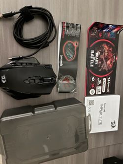 Red dragon gaming mouse wireless like new