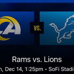 Rams Vs Lions 