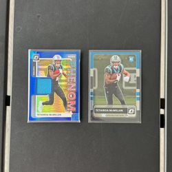 2025 Optic Tetairoa McMillan Donruss Threads Blue Hyper Prizm Patch RC