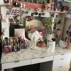 White Vanity Desk