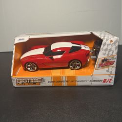 Jada Toys 2023 Big Time 2009 Muscle Chevrolet Corvette Stingray Concept R/C Car, 1:24 NIB